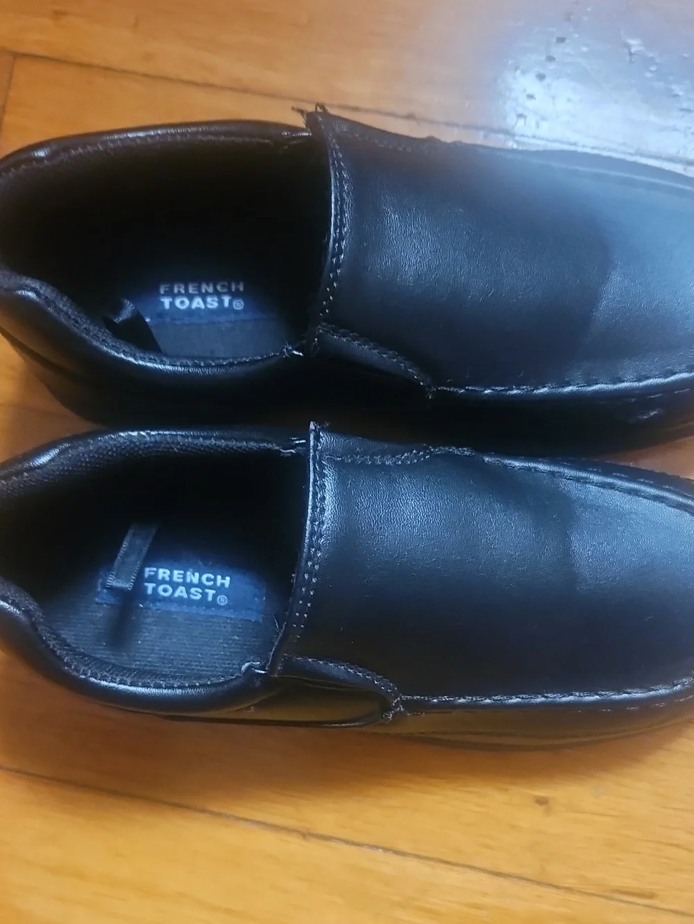 Boy's French Toast Black Slip-On Loafers